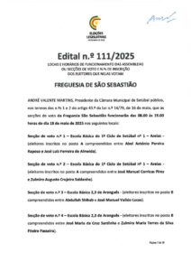 miniatura de Edital nº 111