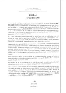 miniatura de Edital nº 119