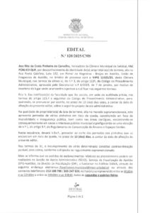 miniatura de Edital nº 120