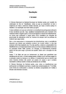 miniatura de Saudação – 1º de Maio (CDU)