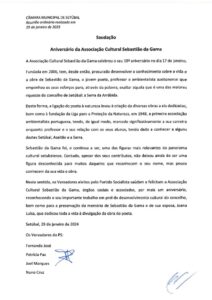 miniatura de Saudação – AC Sebastião da Gama (PS)