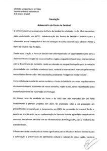 miniatura de Saudação- Aniversário do Porto de Setúbal-PS