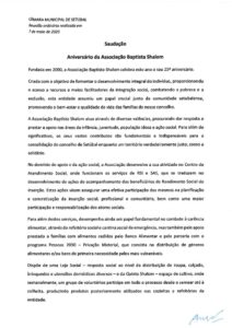 miniatura de Saudação – Associação Batista Shalom (PS)