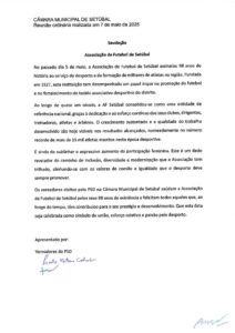 miniatura de Saudação – Associação de Futebol de Setúbal (PSD)