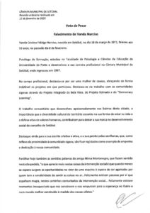miniatura de Voto de Pesar-Vanda Narciso-PS
