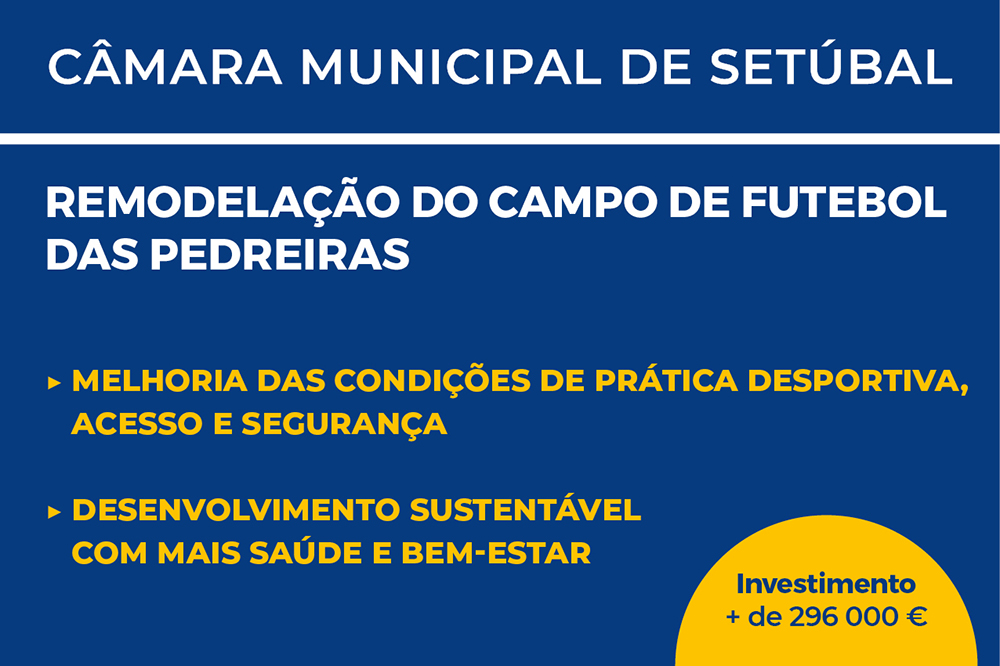 Obras | Remodelação do Campo de Futebol das Pedreiras Obras | Remodelação do Campo de Futebol das Pedreiras