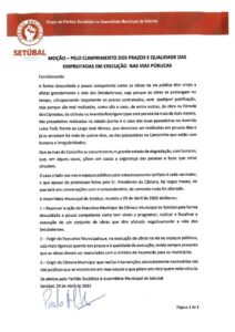 miniatura de e) PS_Moção_Pelo Cumprimento prazos e qualidade empreitadas em execução nas vias públicas