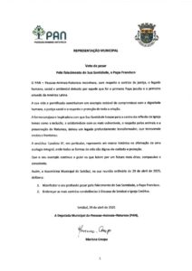 miniatura de l) PAN_Voto de Pesar_Pelo falecimento de Sua Santidade