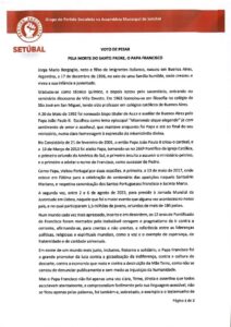 miniatura de n) PS_Voto de Pesar_Falecimento do Papa Francisco