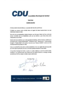 miniatura de o) CDU_Voto de Pesar_António Severino