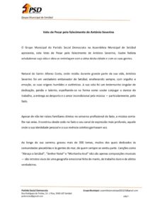 miniatura de p) PSD_Voto de Pesar_António Severino