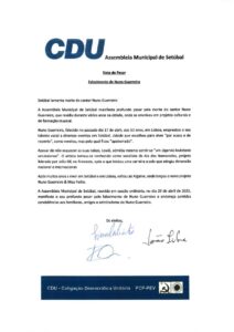 miniatura de q) CDU_Voto de Pesar_Nuno Guerreiro