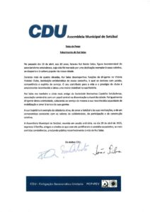 miniatura de s) CDU_Voto de Pesar_Rui Salas