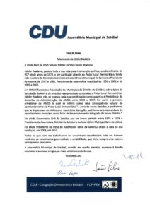 miniatura de w) CDU_Voto Pesar_Hélder Madeira