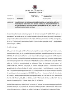 miniatura de 06-DAF 102-2025 – Isenção de IMT prédio com o Artigo Matricial 2921, Fração E da UFS