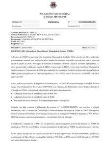 miniatura de 27-DURB-DIPU 101-2025 – Alteração do Plano Diretor Municipal de Setúbal (PDMS)