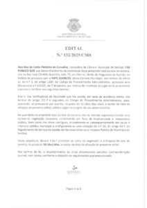 miniatura de Edital nº 132