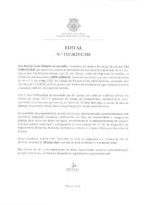 miniatura de Edital nº 133