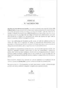 miniatura de Edital nº 142