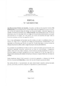 miniatura de Edital nº 143