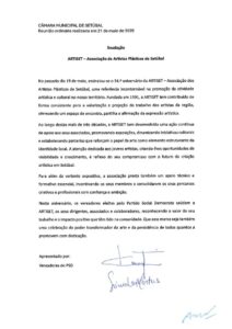 miniatura de Saudação – ARTISET – Associação de Artistas Plásticos de Setúbal (PSD)