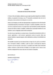miniatura de Saudação – Aniversário do Clube de Ténis de Setúbal (PSD)