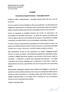miniatura de Saudação-Associação Cultural Experimentáculo (PS)