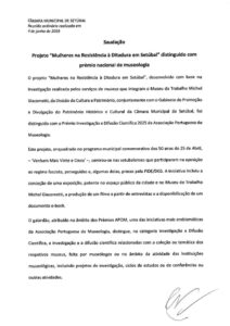miniatura de Saudação – Projeto Mulheres na Resistência à Ditadura em Setúbal (PS)