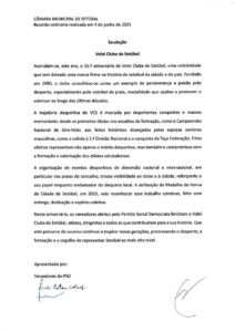 miniatura de Saudação – Volei Clube de Setúbal (PSD)