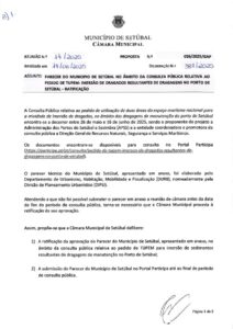 miniatura de 01-GAP 026-2025 – Parecer CMS – Consulta Publica TUPEM – Imersão Dragados Resultados Dragagens Porto Setubal – Ratificação