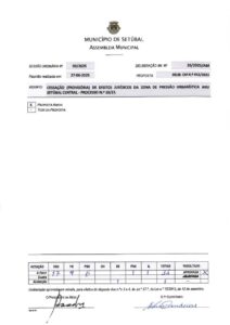 miniatura de 12-Delib. 35-2025-AM_Delib. CM 412-2025_Cessação (provisória) Efeitos Jurídicos da ZPU ARU Setúbal Central