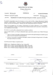 miniatura de 24 – DCDJ-DIDES 92-2025 Regulamento do Conselho Municipal de Desporto de Setúbal – projeto de alteração
