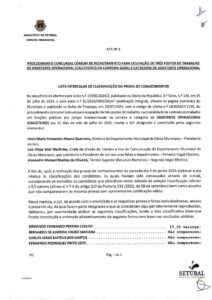 miniatura de Ata n.º 3 – Classificação Prova Conhecimentos