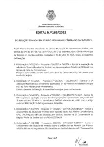 miniatura de Edital 166-2025 – 16-07-2025 (Deliberações)