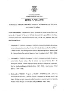miniatura de Edital 167-2025 – 16-07-2025 (TOPONÍMIA)