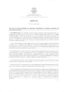 miniatura de Edital nº 158