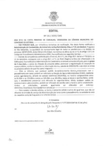 miniatura de Edital nº 161