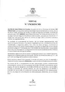 miniatura de Edital nº 170