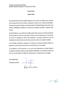 miniatura de Voto de Pesar – Jacinto Tadeu (PSD)