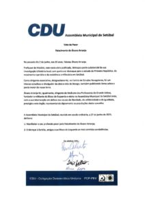 miniatura de n) CDU -Voto Pesar Álvaro Arranja