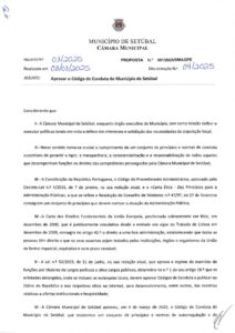 miniatura de 004-DMAGPE 01-2025 – Aprovar o Código de Conduta do Município de Setúbal