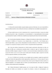 miniatura de 004-DMAGPE 01-2025 – Aprovar o Código de Conduta do Município de Setúbal