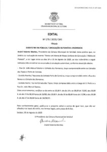 miniatura de Edital nº 179