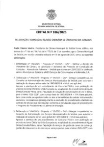 miniatura de Edital nº 186