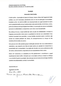 miniatura de Saudação – Aniversário Sado Acolhe (PSD)