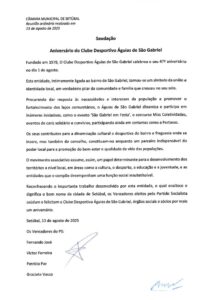 miniatura de Saudação – CD Águias de São Gabriel (PS)
