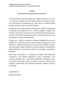 miniatura de Saudação – Clube Desportivo e Recreativo Águias de São Gabriel (PSD)