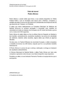 miniatura de Voto de Louvor – Pedro Afonso (CDU)