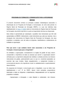 miniatura de programa-de-formacao-e-comunicacao-para-a-integridade-sintese