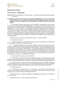 miniatura de AVISO Nº 083-2025 (extrato) – abert CTTI AO (Tratador Apanhador Animais) – publicação DR